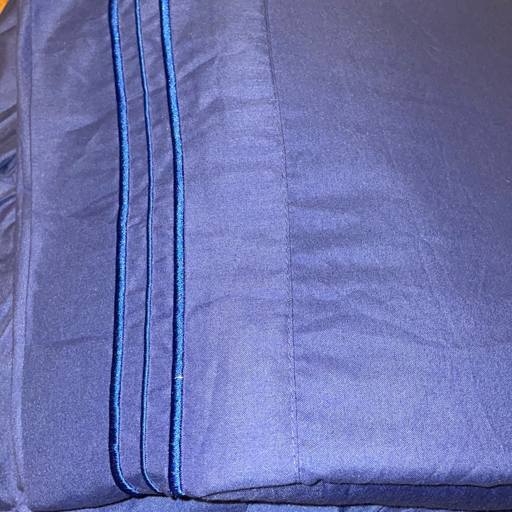 MICROFIBER TWIN EXTRA LONG SHEET SET, DEEP POCKET FIT, ROYAL BLUE